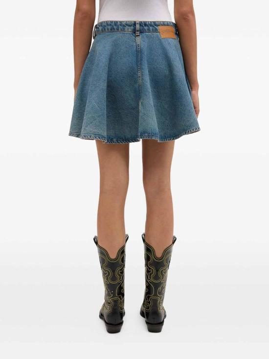 26SS 가니 틴트 리지드 데님 스커트 A1090088567 Blue - GANNI