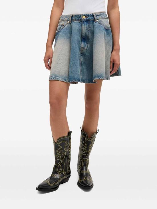 26SS 가니 틴트 리지드 데님 스커트 A1090088567 Blue - GANNI