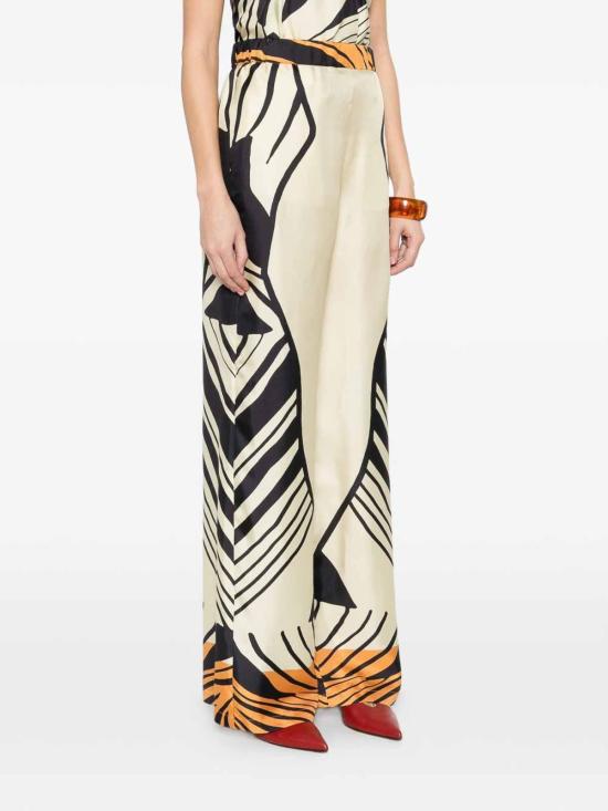 26SS 라쿠엘 디니즈 팔라초 팬츠 9L00003NSS00200070301A Black - RAQUEL DINIZ