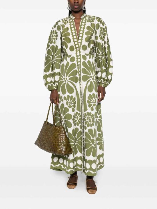 26SS 팜 리오 롱 원피스 34460526083 Green - FARM RIO