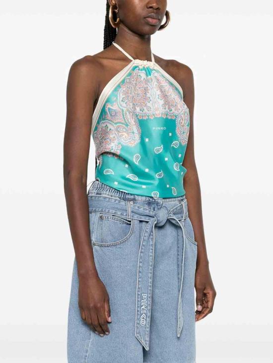 26SS 핑코 민소매 티셔츠 106732A38GSZ4 Multicolour - PINKO