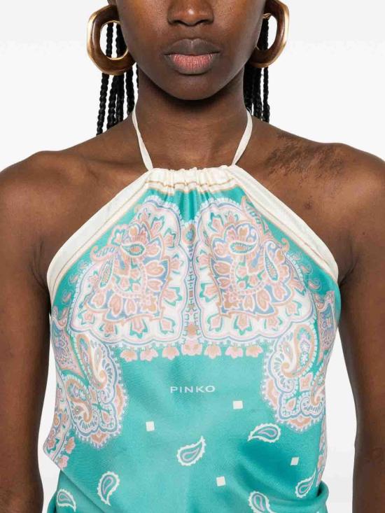 26SS 핑코 민소매 티셔츠 106732A38GSZ4 Multicolour - PINKO