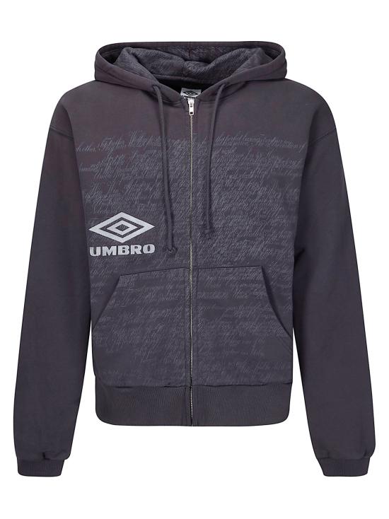 26SS 엄브로 후드 티셔츠 UBMW0410FA255 BLK0020 Washed Black