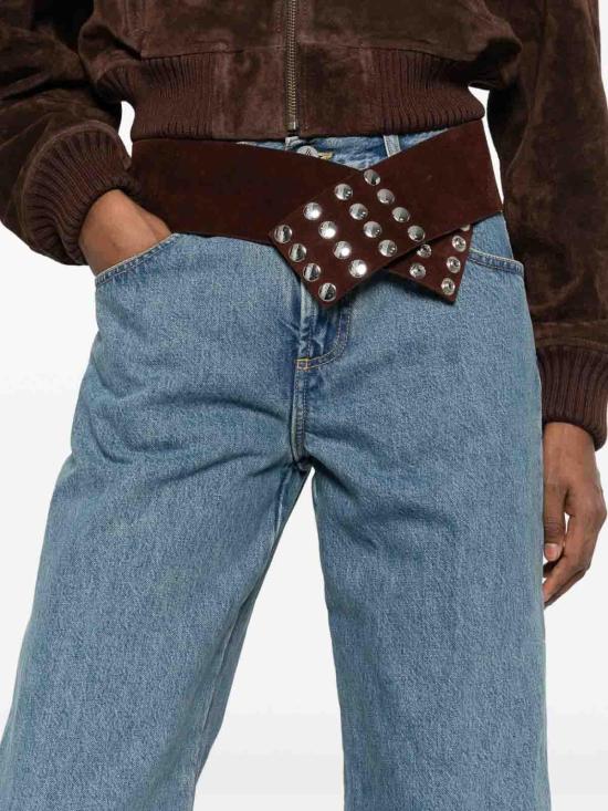 26SS 디 아티코 스트레이트 팬츠 260WCP00294DDD116AA024 Blue - THE ATTICO