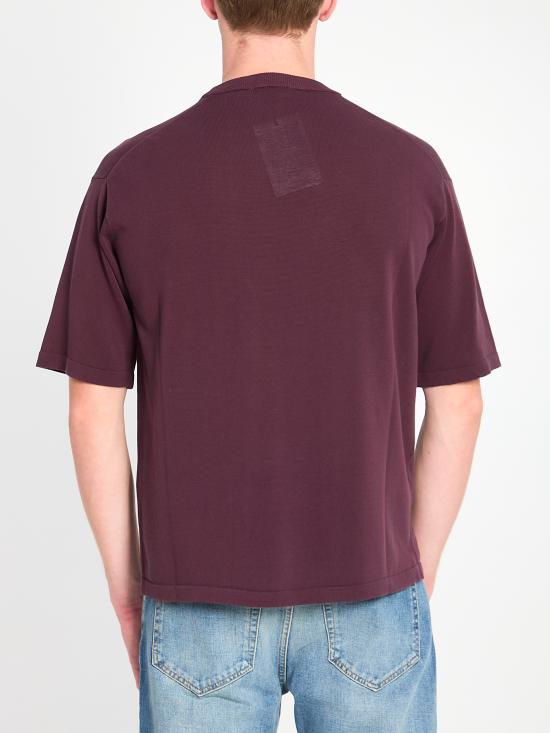 26SS 로베르토 콜리나 반팔 티셔츠 261MYA11021 BORDEAUX - ROBERTO COLLINA