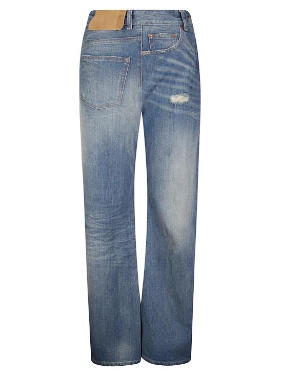 26SS MM6 메종마르지엘라 Twist 와이드레그 진 S52LA0243M30016 961 MEDIUM BLUE