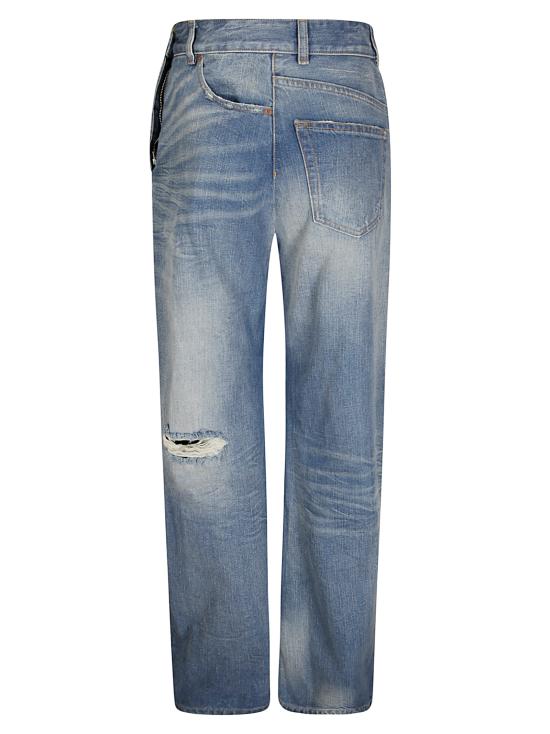 26SS MM6 메종마르지엘라 Twist 와이드레그 진 S52LA0243M30016 961 MEDIUM BLUE - MM6 MAISON MARGIELA