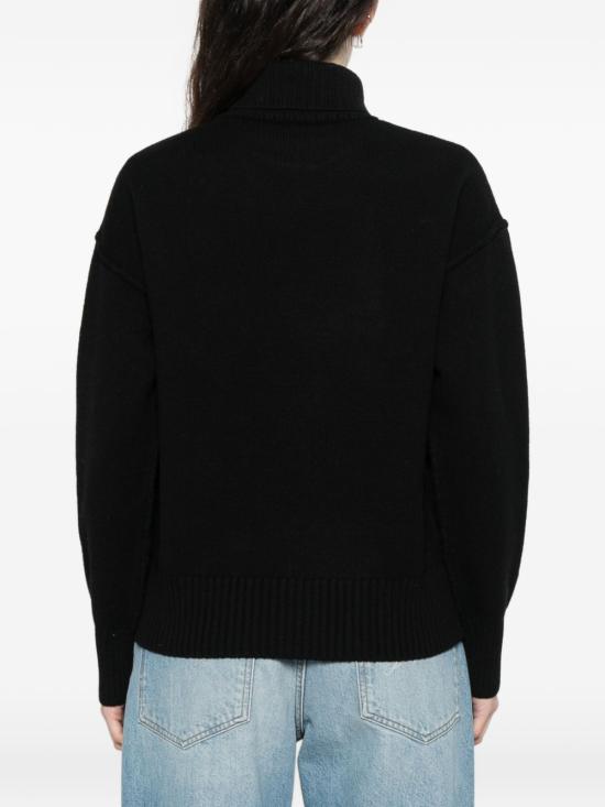 26SS 아미 ADC 터틀넥 스웨터 UKS839018W 009 Black - AMI