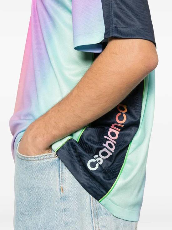 26SS 카사블랑카 반팔 티셔츠 MSP26JTP35301 BIRDSEYE MESH - CASABLANCA