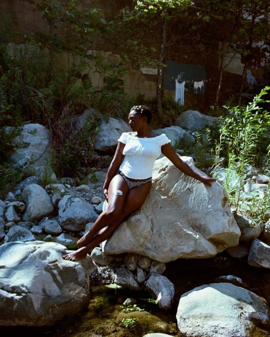  Le Boudoir Los Angeles 팬티 르부두아르로상젤르 라 샤를리 비쉬 코튼 탕가  네이비