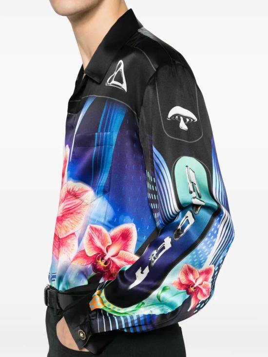 26SS 카사블랑카 긴팔 셔츠 MSP26SH00602 SILK SATIN - CASABLANCA