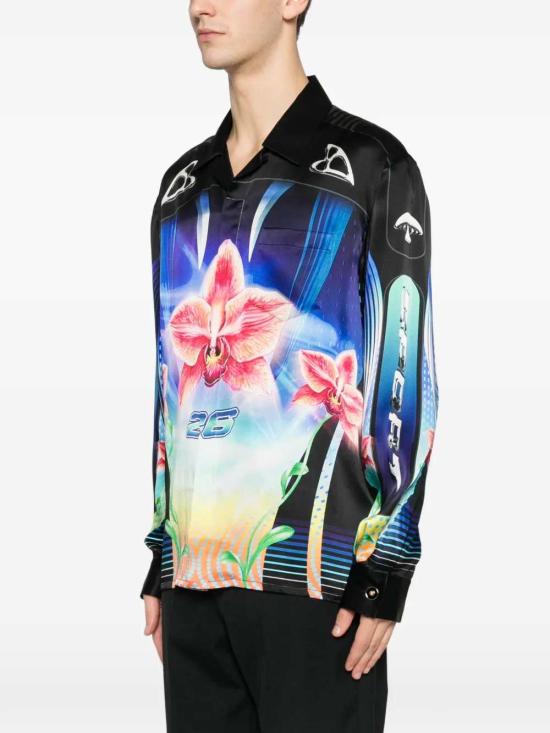 26SS 카사블랑카 긴팔 셔츠 MSP26SH00602 SILK SATIN - CASABLANCA