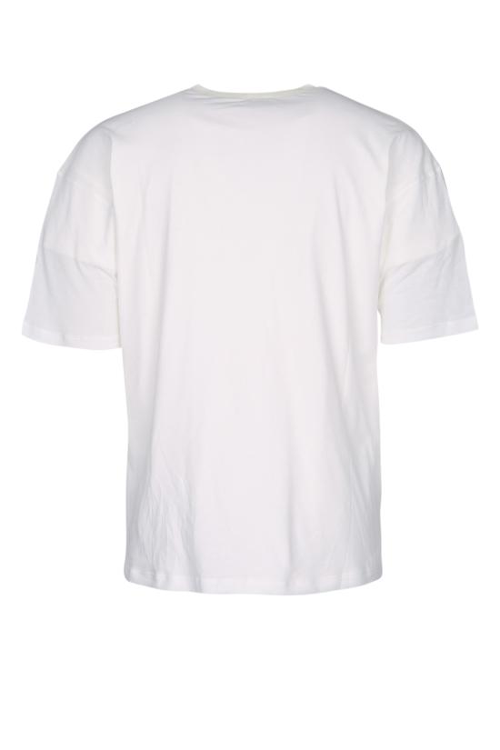 26SS 셀린느 더블 레이어드 티셔츠 파인 코튼 저지 RX0DT0F17 01OB OFFWHITEBLACK - CELINE