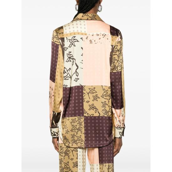 26SS 시에드레스 셔츠 WRS26TP10 MICLA MULTI BROWN BROWN - SIEDRES