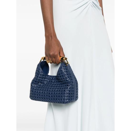 26SS 엘렘 토트백 SMALL BOOMERAN LEATHER NAVY BLUE - ELLEME