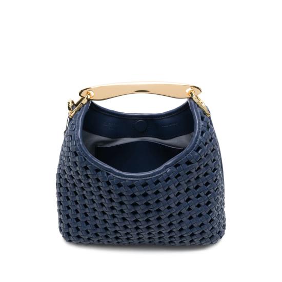 26SS 엘렘 토트백 SMALL BOOMERAN LEATHER NAVY BLUE - ELLEME