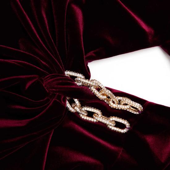 25FW 셀프 포트레이트 롱 원피스 AW25 128X BUBURGUNDY Bordeaux - SELF PORTRAIT