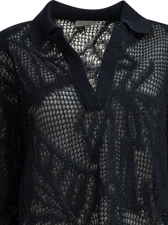 26SS 브루넬로 쿠치넬리 폴로 티셔츠 MDT771005C4224 Blue - BRUNELLO CUCINELLI