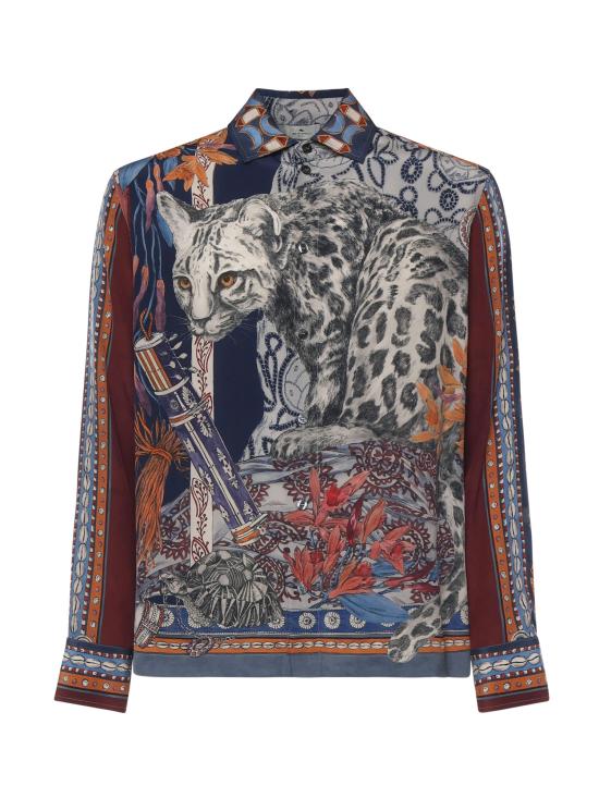 26SS 에트로 긴팔 셔츠 MRIC0071 AKF11X0880 Blue