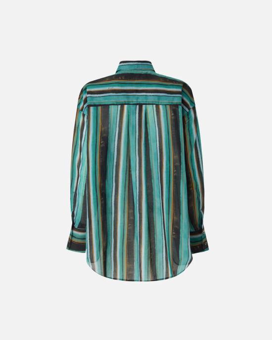 26SS 핑코 셔츠 106990A3CH SD3 Mult verde nero - PINKO