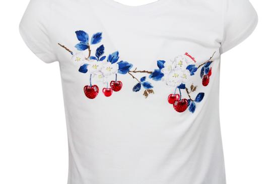 26SS [키즈] 모나리자 티셔츠 11A608 12010099 White - MONNALISA