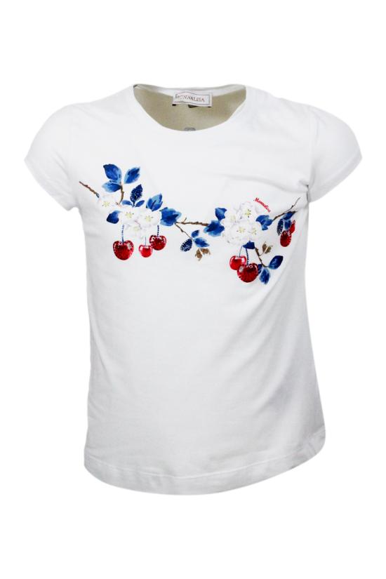 26SS [키즈] 모나리자 티셔츠 11A608 12010099 White