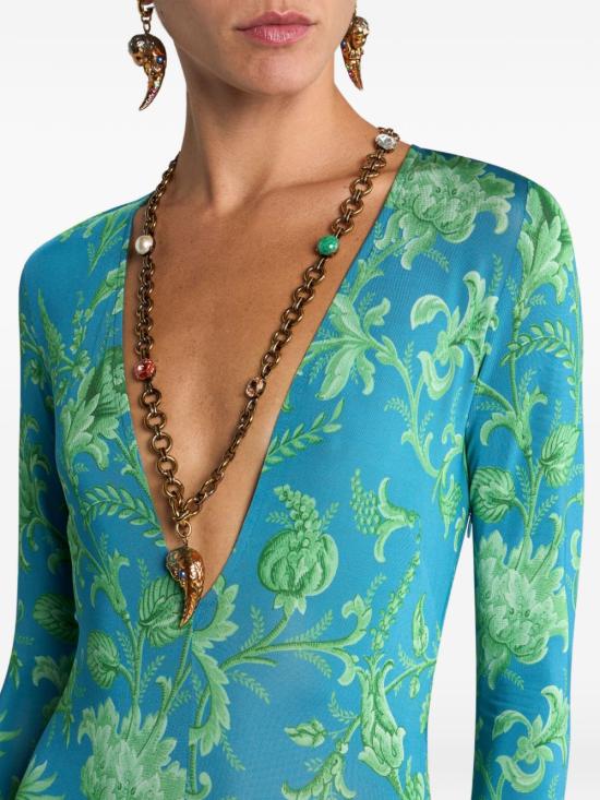 26SS 에트로 미디 원피스 WRHA051599IAD37 X0885 Blue - ETRO