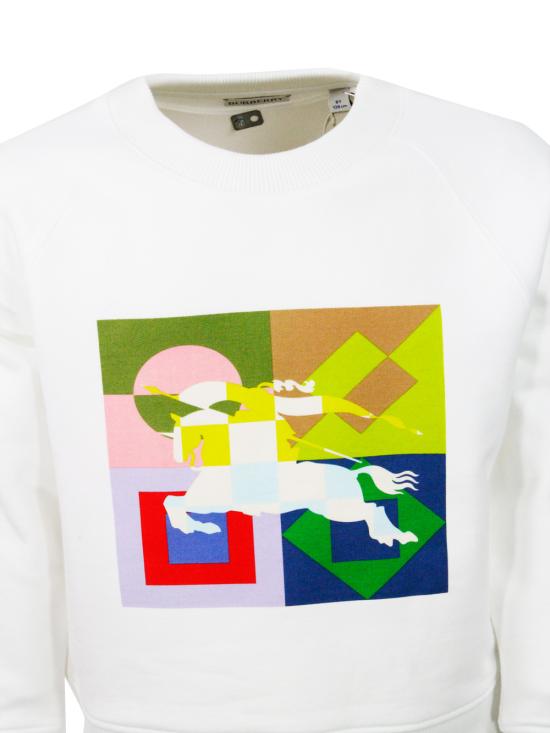 26SS [키즈] 버버리 트레이닝 상의 8079788 A14641007 White - BURBERRY