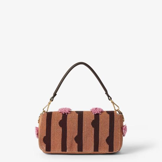 26SS 펜디 비즈 자수 도트 바게트 백 8BR600AYAWF1UJ0 Beige - FENDI