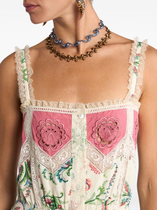 26SS 에트로 미디 원피스 WRHA0581AV892 X0803 White - ETRO