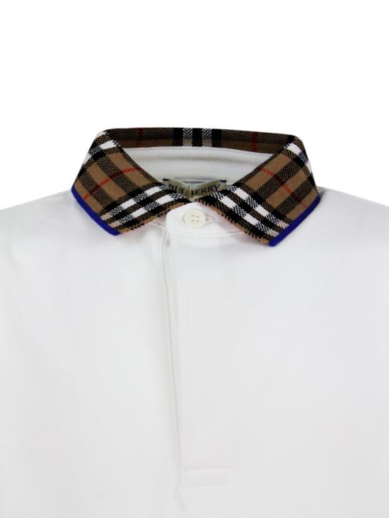 26SS [키즈] 버버리 폴로 셔츠 8073160 A1464 White - BURBERRY