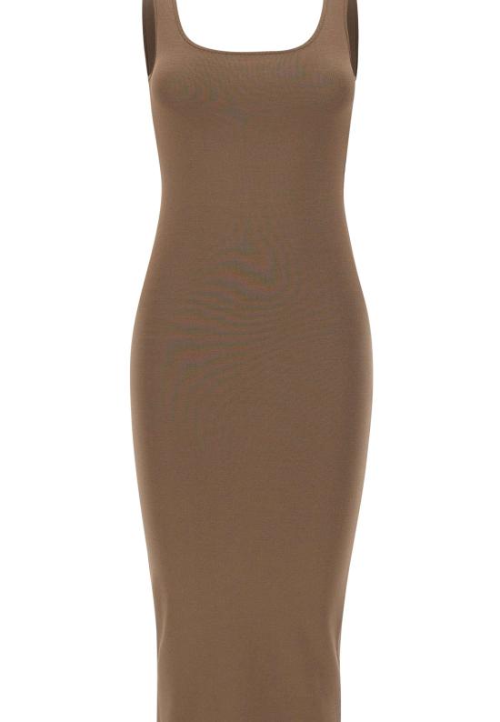 26SS 엔타이어 스튜디오 미디 원피스 ESSS26DR03237 0087 Brown - ENTIRE STUDIOS