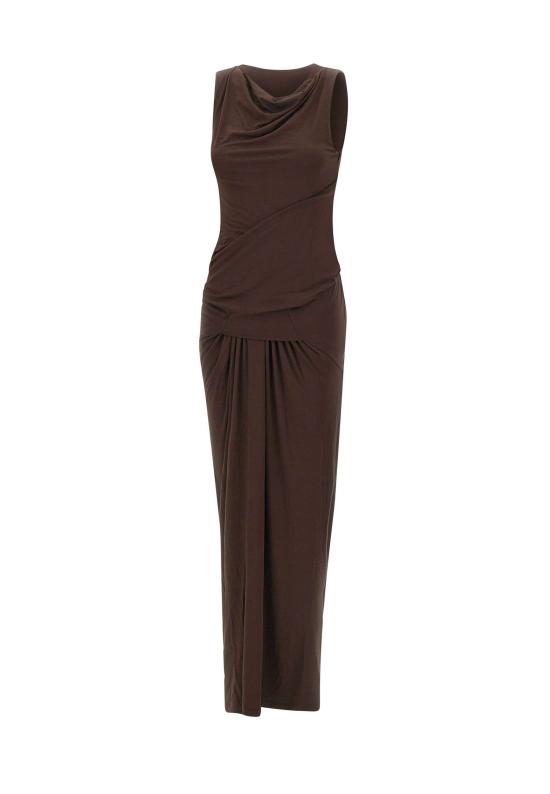 26SS 엔타이어 스튜디오 미디 원피스 ESSS26DR01243 C737 Brown