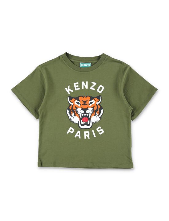 26SS [키즈] 겐조 티셔츠 K61676 64B Verde