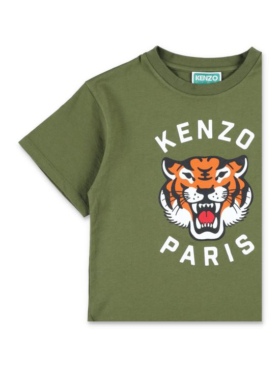 26SS [키즈] 겐조 티셔츠 K61676 64B Verde - KENZO