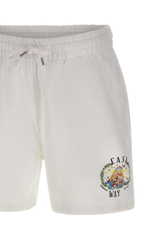 26SS 카사블랑카 숏팬츠 MSS26JTR003 01 White - CASABLANCA
