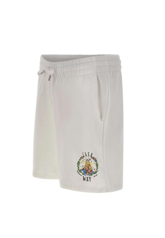 26SS 카사블랑카 숏팬츠 MSS26JTR003 01 White - CASABLANCA