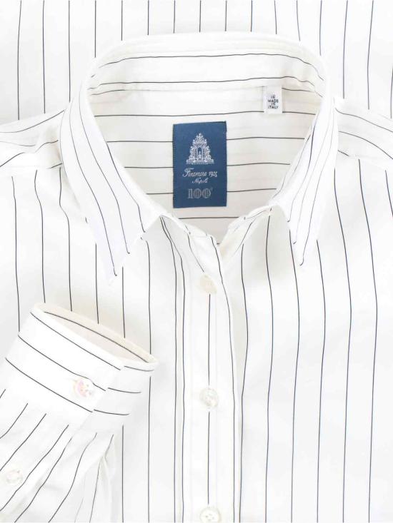 25FW 피나모레 셔츠 C0400 GRAJ9PD LISAJ 02 White - FINAMORE