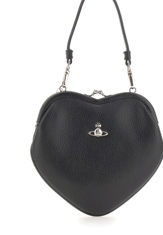 26SS 비비안웨스트우드 벨 하트 프레임 퍼스 4B01000CW S000DN403 Black - VIVIENNE WESTWOOD