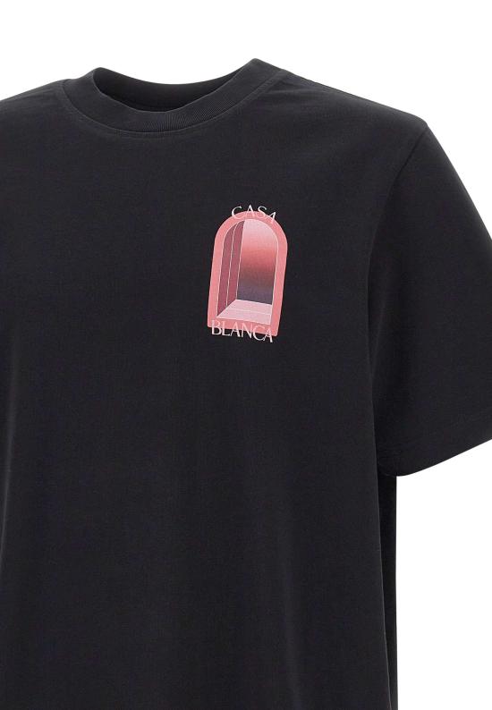 26SS 카사블랑카 반팔 티셔츠 MSS26JTS001 11 Black - CASABLANCA