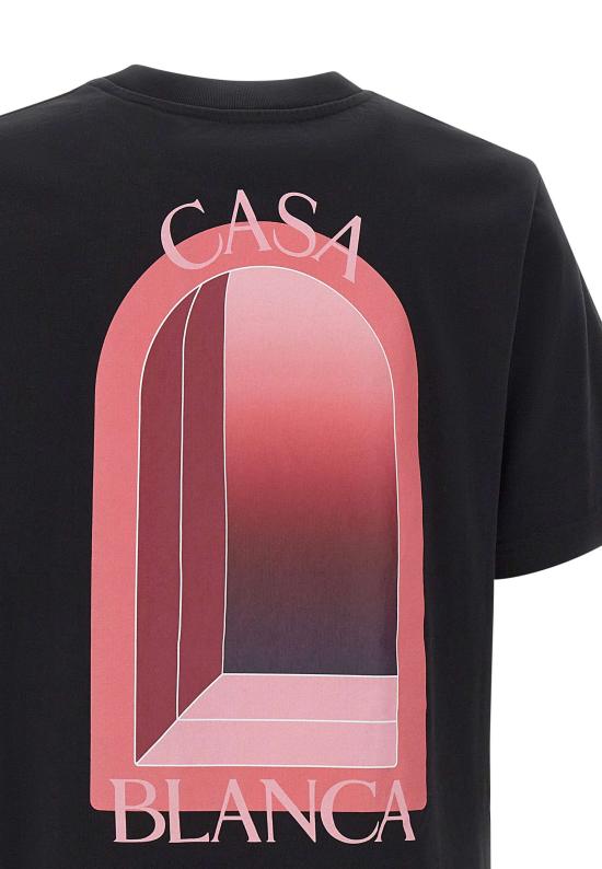 26SS 카사블랑카 반팔 티셔츠 MSS26JTS001 11 Black - CASABLANCA