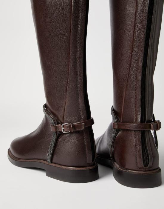 25FW 브루넬로 쿠치넬리 부츠 MZORC3118C8279 Brown - BRUNELLO CUCINELLI