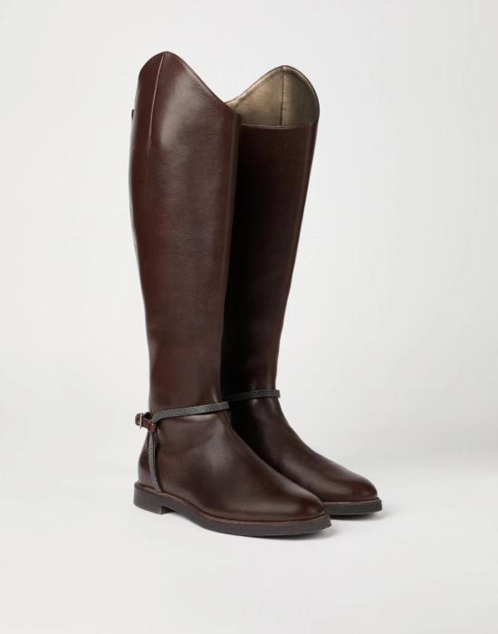 25FW 브루넬로 쿠치넬리 부츠 MZORC3118C8279 Brown - BRUNELLO CUCINELLI