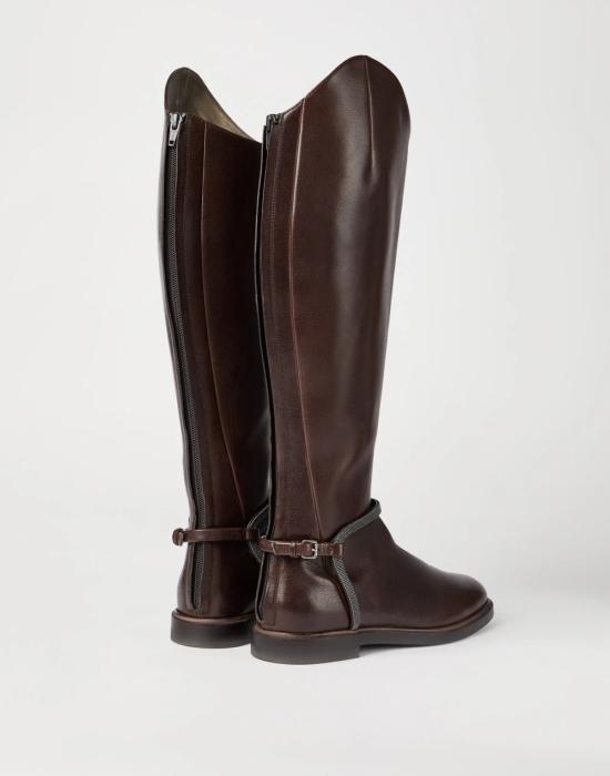 25FW 브루넬로 쿠치넬리 부츠 MZORC3118C8279 Brown - BRUNELLO CUCINELLI