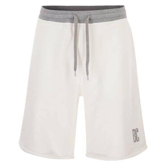 26SS 브루넬로 쿠치넬리 숏팬츠 MR8313375G WHITE