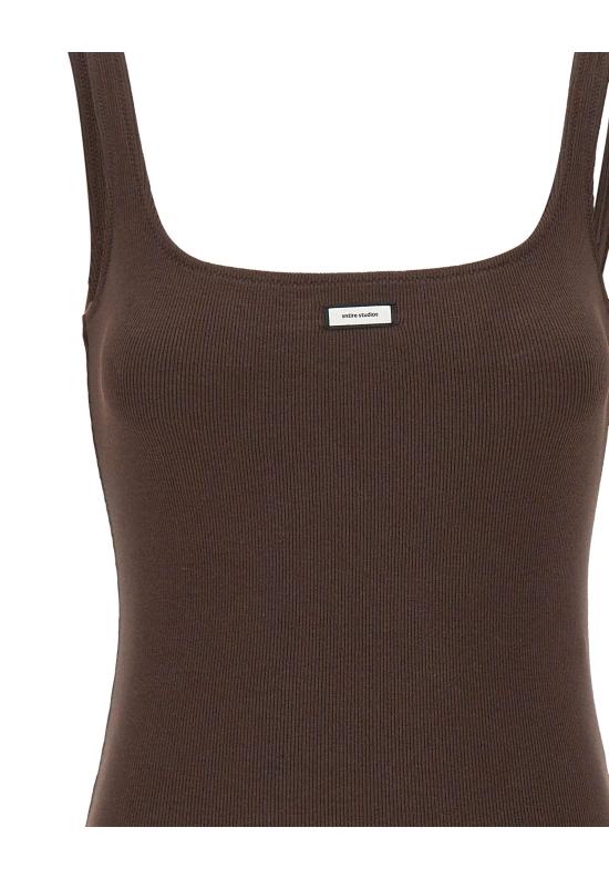 26SS 엔타이어 스튜디오 민소매 티셔츠 ESSS26TA01876 6239 Brown - ENTIRE STUDIOS