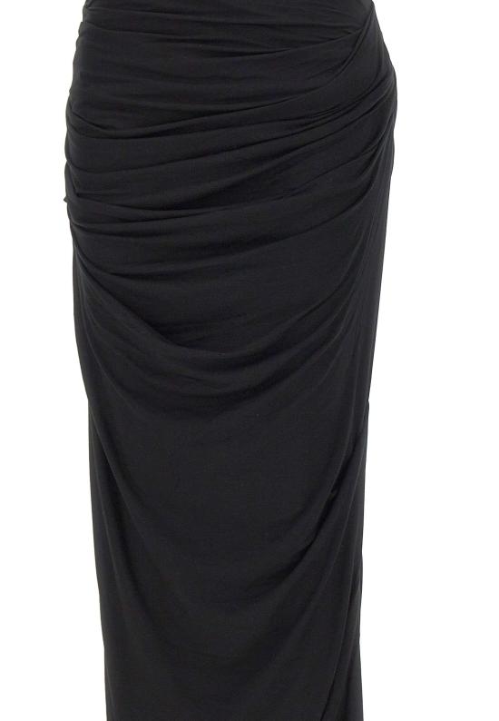 26SS 엔타이어 스튜디오 미디 스커트 ESSS26SK01243 0015 Black - ENTIRE STUDIOS