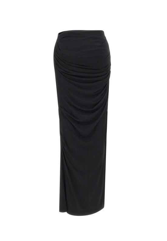 26SS 엔타이어 스튜디오 미디 스커트 ESSS26SK01243 0015 Black - ENTIRE STUDIOS