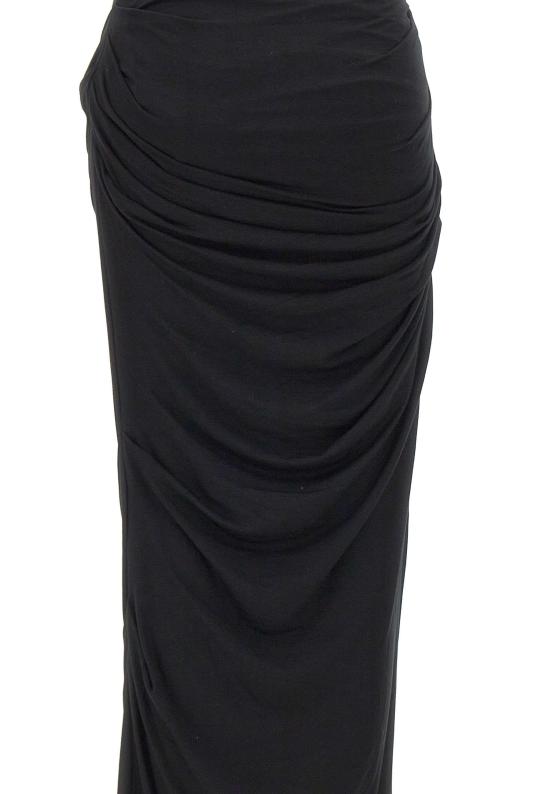 26SS 엔타이어 스튜디오 미디 스커트 ESSS26SK01243 0015 Black - ENTIRE STUDIOS