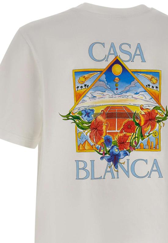 26SS 카사블랑카 반팔 티셔츠 MSS26JTS001 13 White - CASABLANCA